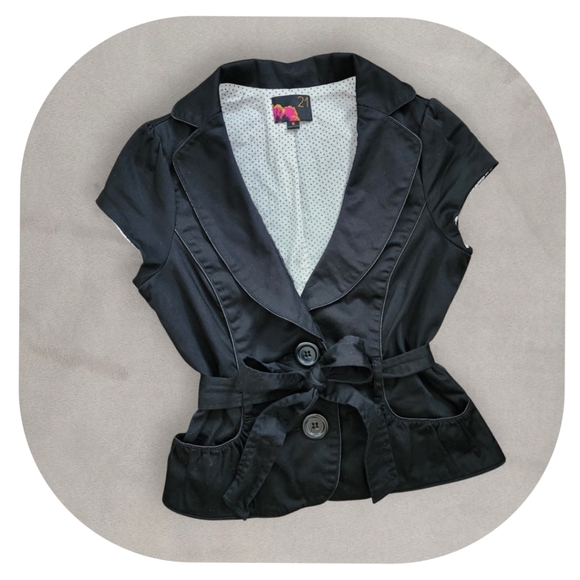 Forever 21 Jackets & Blazers - SOLD- Black Y2K Sleeveless Blazer, Women's Small